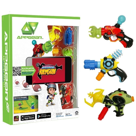 Picture of WowWee W0150 AppGear Mysterious Raygun Edition Mobile Application Game for Apple or Android Devices - Retail Packaging - Grey