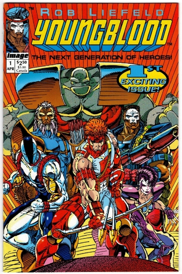 Picture of Youngblood Rob Liefeld Image 1 1st Explosive Issue April 1992 [Comic] image