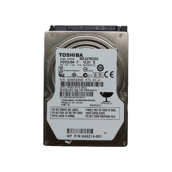 Picture of Toshiba MK3276GSX 320 GB Internal Hard Drive