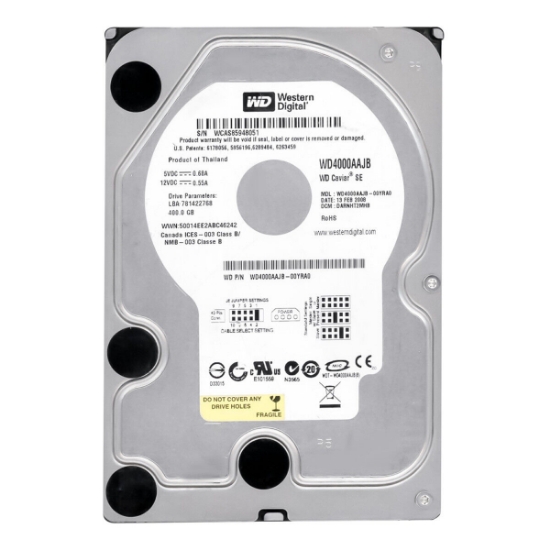 Picture of Western Digital WD4000KS-00MNB0 400GB Internal 3.5 Inch Hard Drive