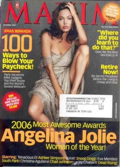 Picture of MAXIM MAGAZINE DECEMBER 2006 (ANGELINA JOLIE Cover)