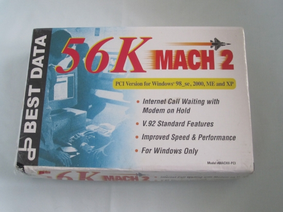 Picture of BEST DATA 56K Mach 2 Internal Data/Fax Modem - PCI Version for Windows 98_se, 2000. ME and XP