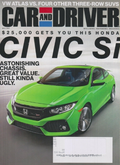 Picture of Car and Driver August 2017 Honda Civic Si