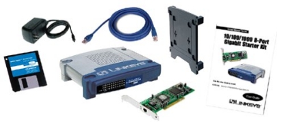 Picture of Cisco-Linksys EG0801SK EtherFast 10/100/1000 8-Port Gigabit Starter Kit