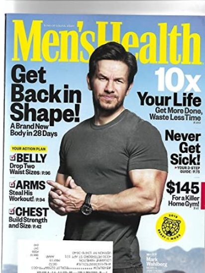 Picture of men's health magazine january/february 2018 {mark Wahlberg Cover}