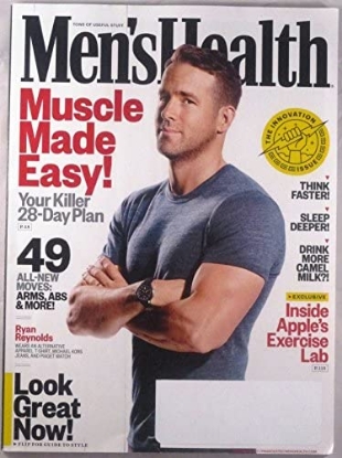 Picture of Men's Health September 2017 RYAN REYNOLDS, Apple's Exercise Lab, Camel's Milk 