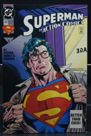 Picture of Superman in Action Comics Better than ever! 692 Oct. 93 1993